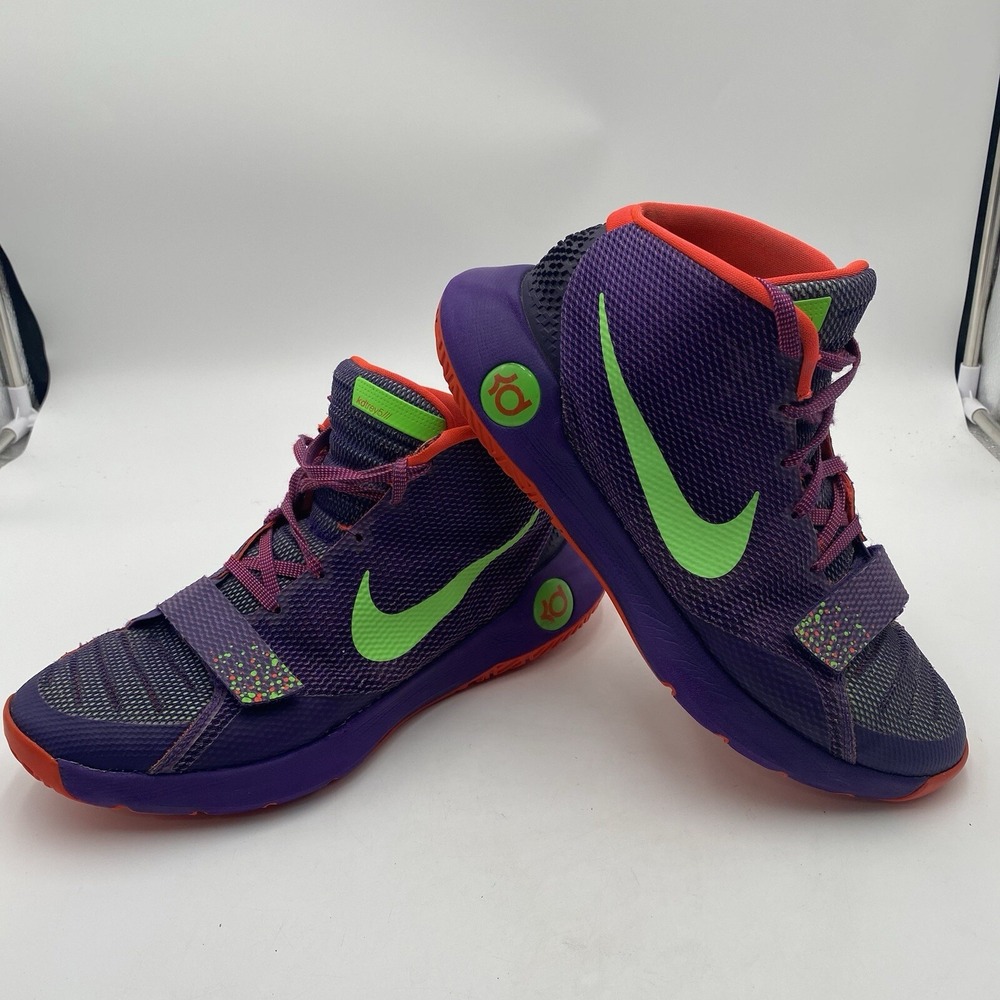 Nike KD Trey‎ 5 III 13 Court Sneakers Shoes Mens 12 Purple Green 749377-536